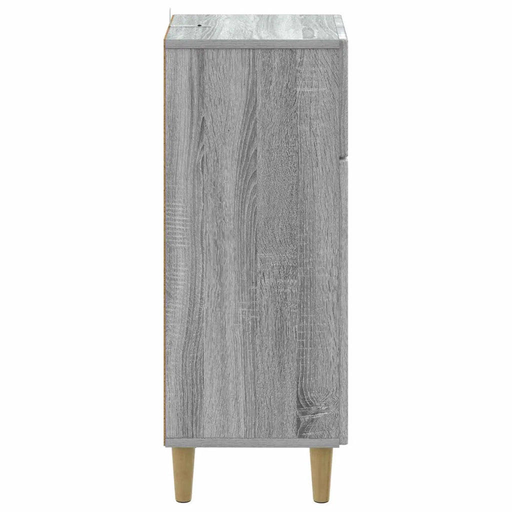 Mobiletto da Bagno ARNHEM Sonoma grigio 30 x 31 x 80 cm 896611