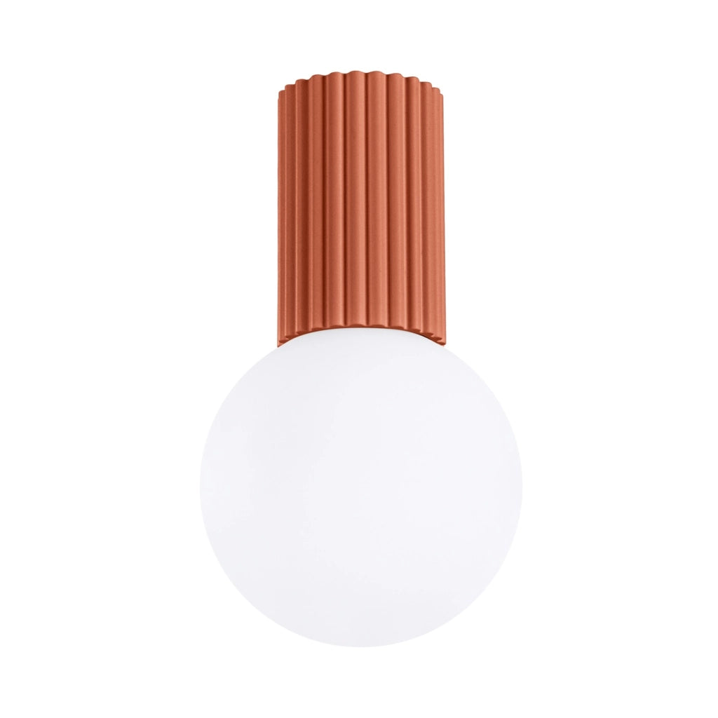 Lampada da soffitto HALO rosso ocra IP44