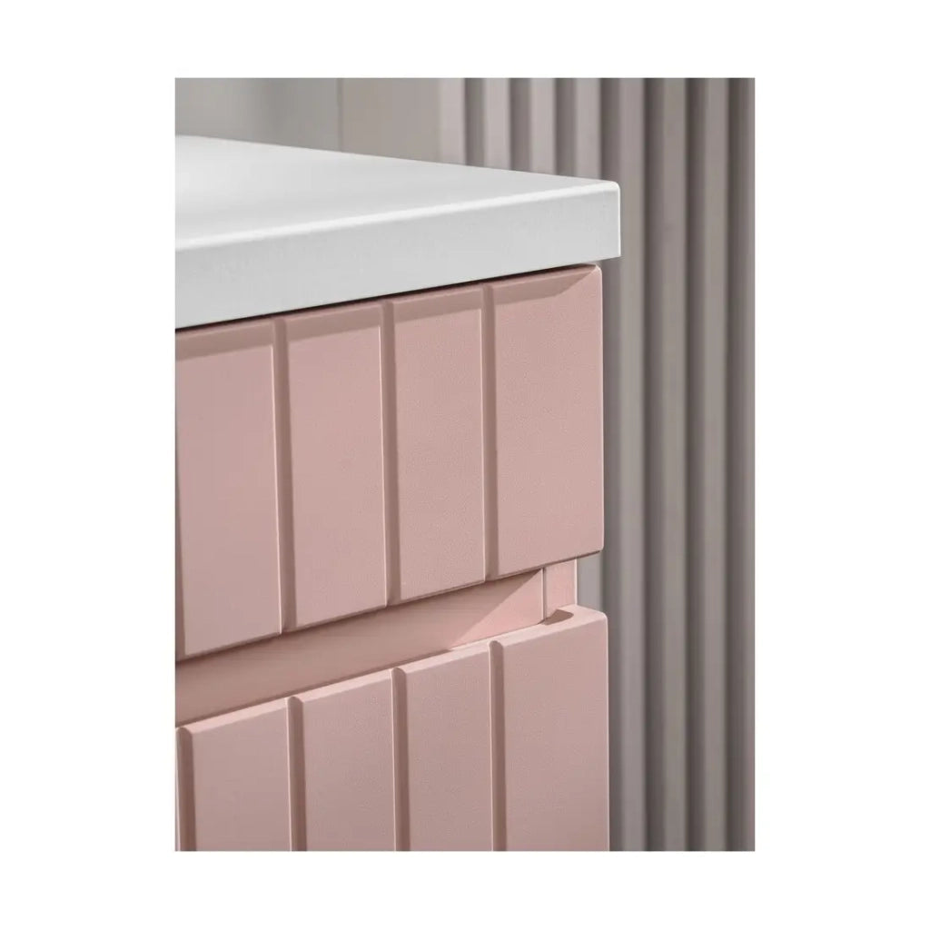 Set ICON: mobile sottolavabo 80cm + piano per lavabo + lavabo da appoggio + specchio + lampada LED + colonna