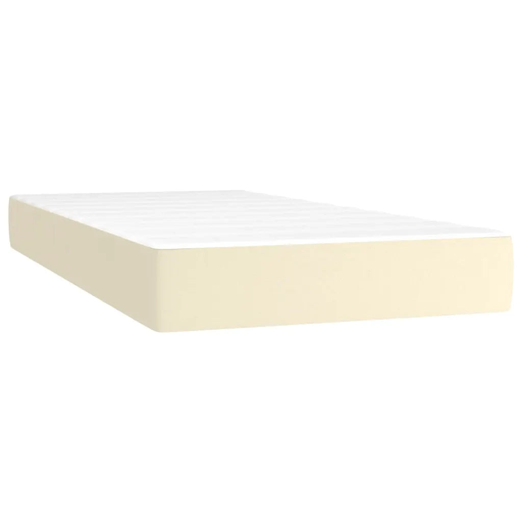 Giroletto a Molle con Materasso Crema 100x200 cm in Similpelle 3130765