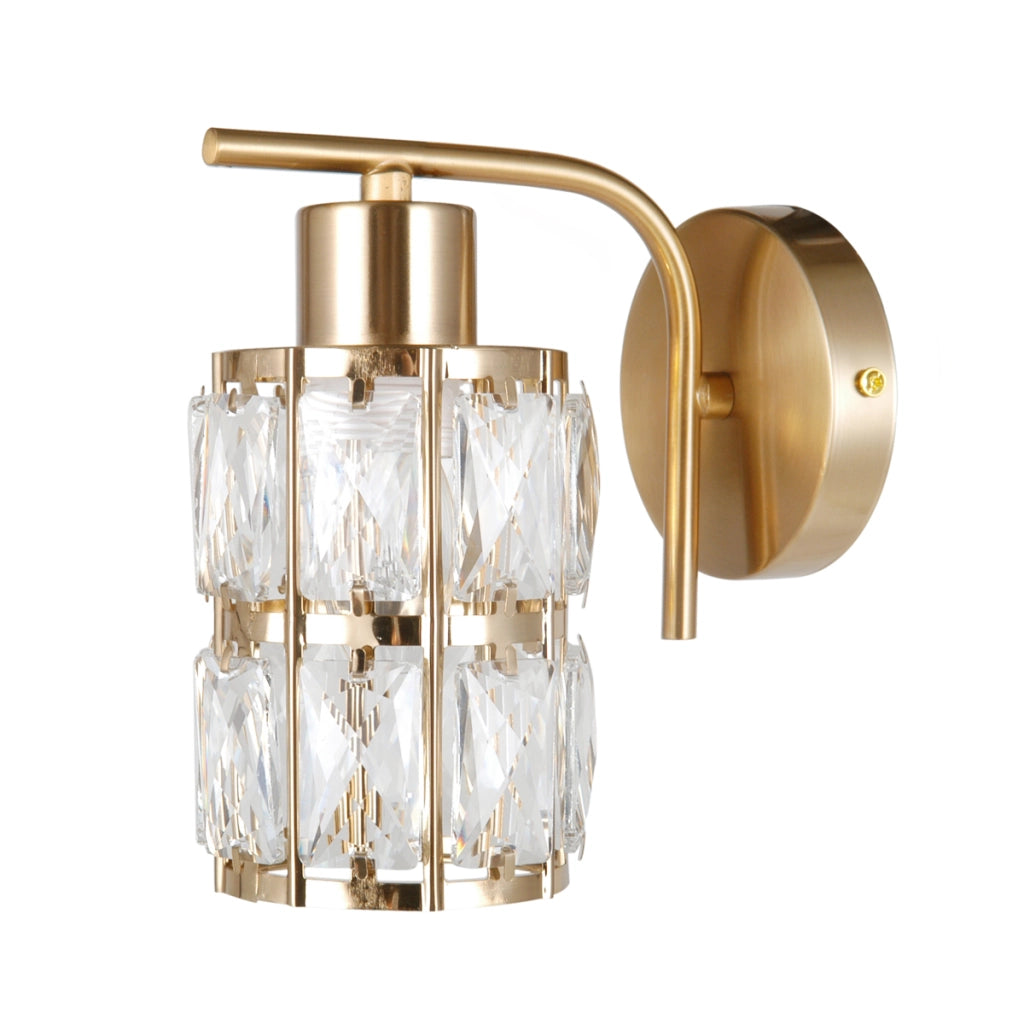 Applique ALMA glamour ottone cristallo 1xE27 40W Italux