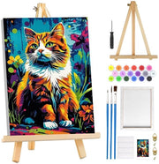 Kit di pittura ad olio per adulti, iniziali con tela, paesaggio fiorito per adulti con cavalletto, set di pittura ad olio per hobby, arte per decorazione domestica 

Nota: MOGTAA è stato rimosso