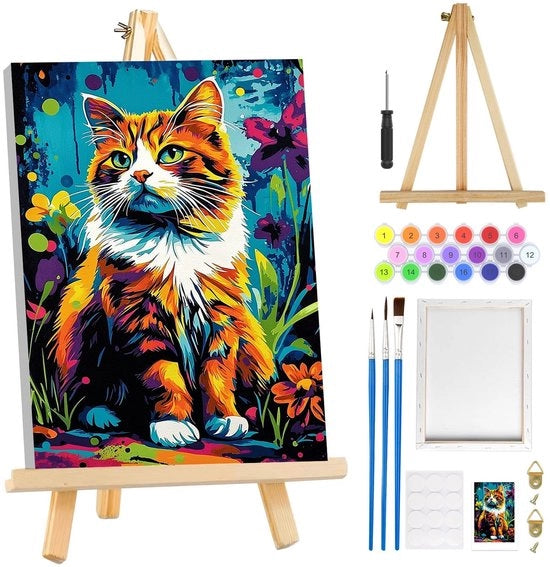 Kit di pittura ad olio per adulti, iniziali con tela, paesaggio fiorito per adulti con cavalletto, set di pittura ad olio per hobby, arte per decorazione domestica 

Nota: MOGTAA è stato rimosso