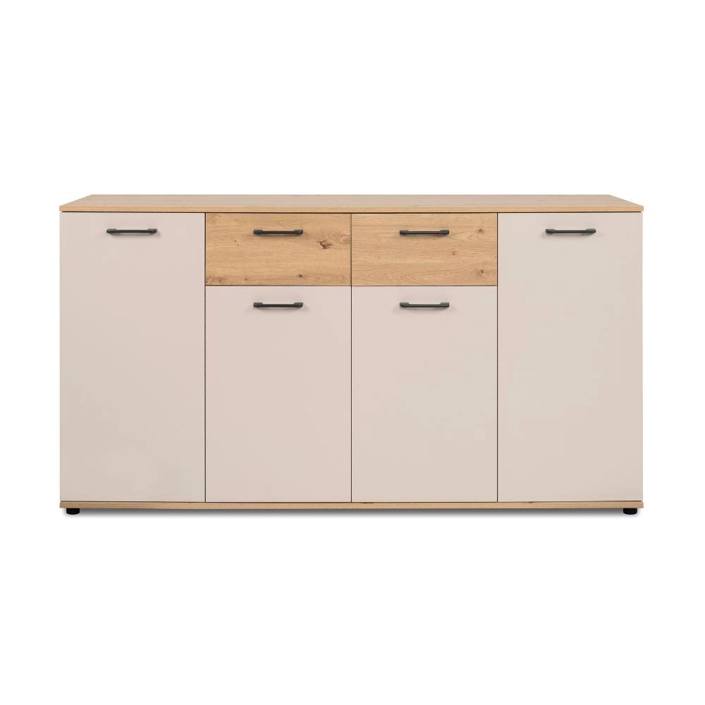 Madia Kerry51A 4 Ante e 2 Cassetti Beige e Artisan Oak