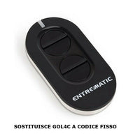 Telecomando trasmettitore originale DITEC ZEN4C codice fisso 433 mhz GOL4C