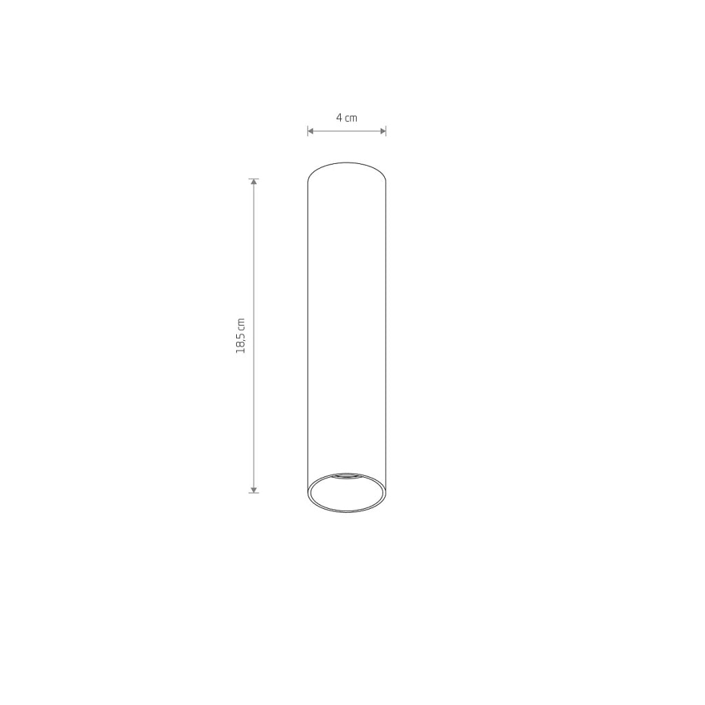 Nowodvorski faretto spot da soffitto FOURTY GU10 grigio