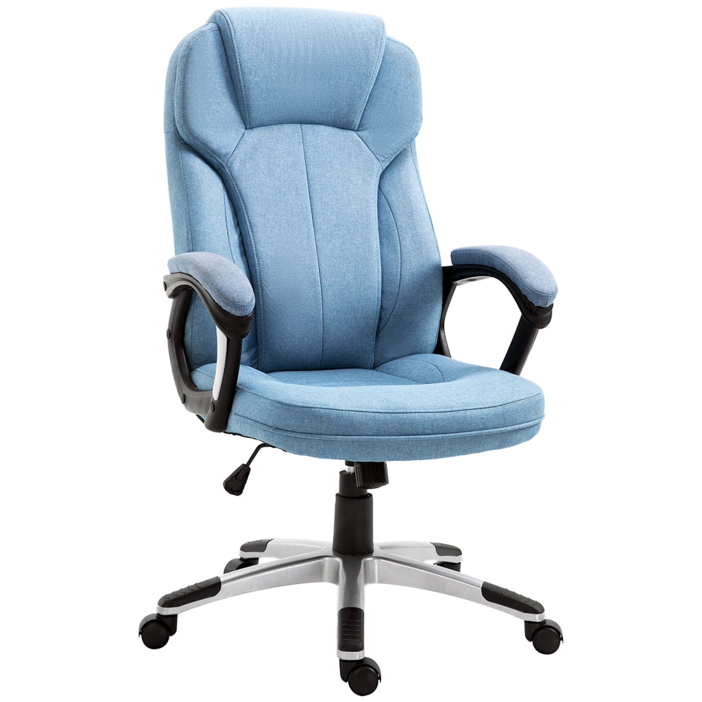 Sedia da Ufficio Girevole Regolabile in Altezza ¨C Minimal ¨C Blu Chiaro Tela 66x75x110-120 cm