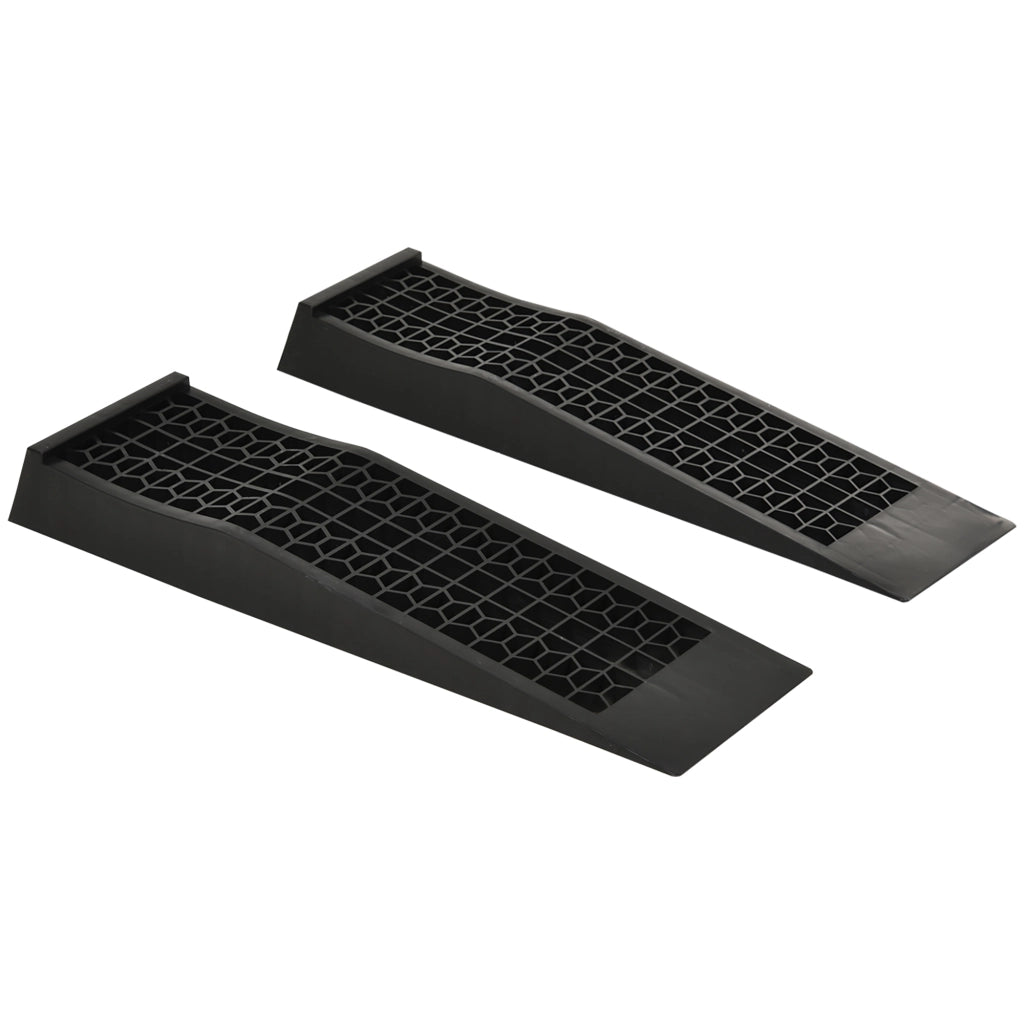 Set di 2 rampe di accesso per auto, rampa per soglia, rampa per marciapiede, rampe in gomma 70x20x8 cm nere per auto, sedie a rotelle e altro