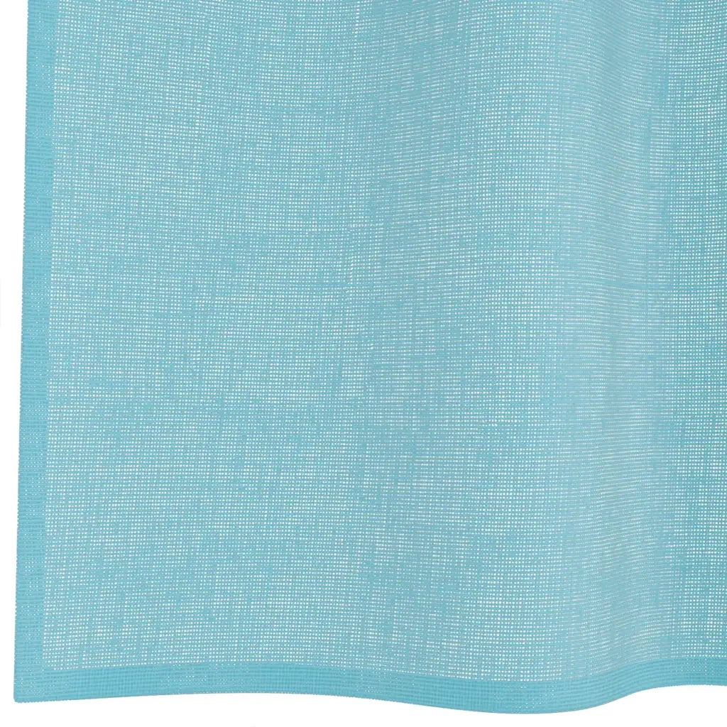 Tende in Voile con Occhielli 2 pz Turchese 4102144