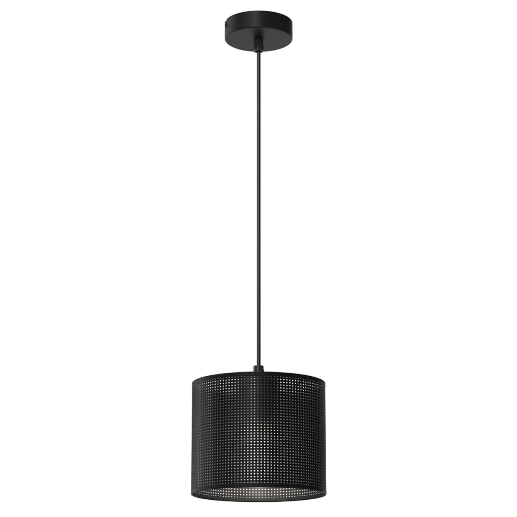 Lampada a sospensione Loft Shade nera Ø18 E27 Luminex