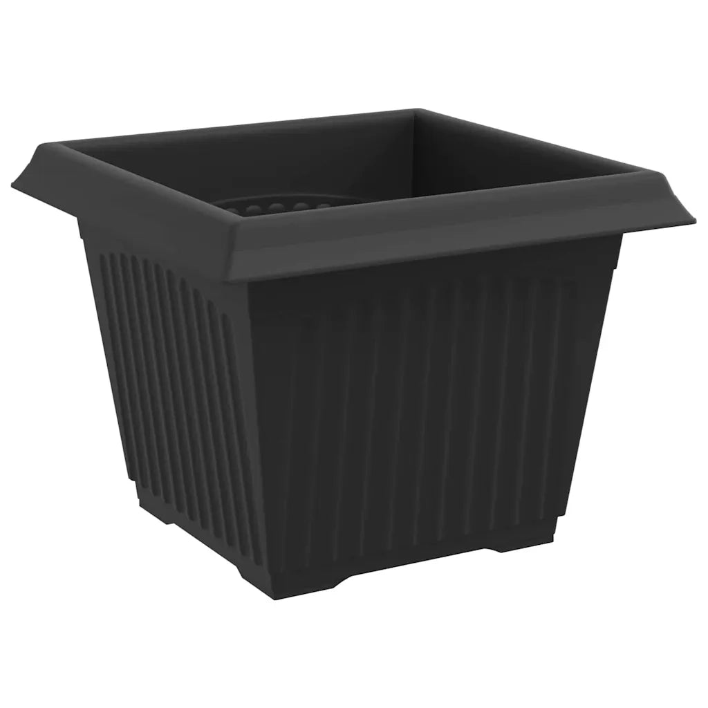 Vasi per Piante 6 pcs Nero 23 x 23 x 17,5 cm Plastica 3403299