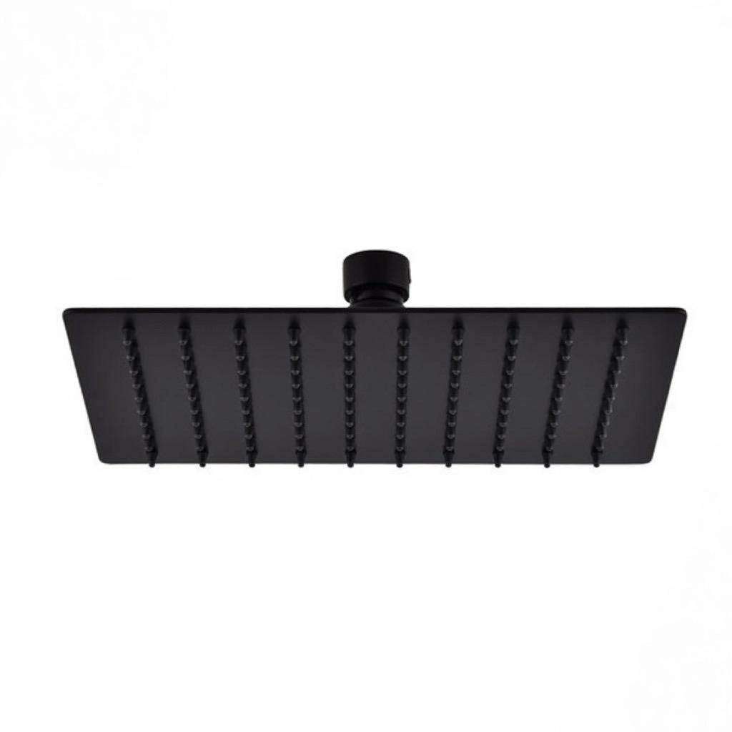 Soffione doccia ultraslim quadrato acciaio inox 30x30 cm SPAGNA - Nero Opaco