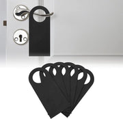 Segnalibro per Porta - 6 Pezzi Nero Porta Sign Hanger - Conversazione Riunione - Non Disturbare - Hanger per Porta Camera - 78 x 34 cm.