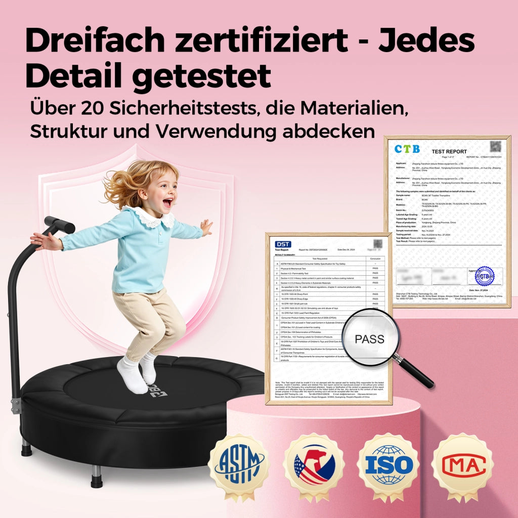 Trampolino per Bambini 91 cm ¨C Minimal ¨C Blu