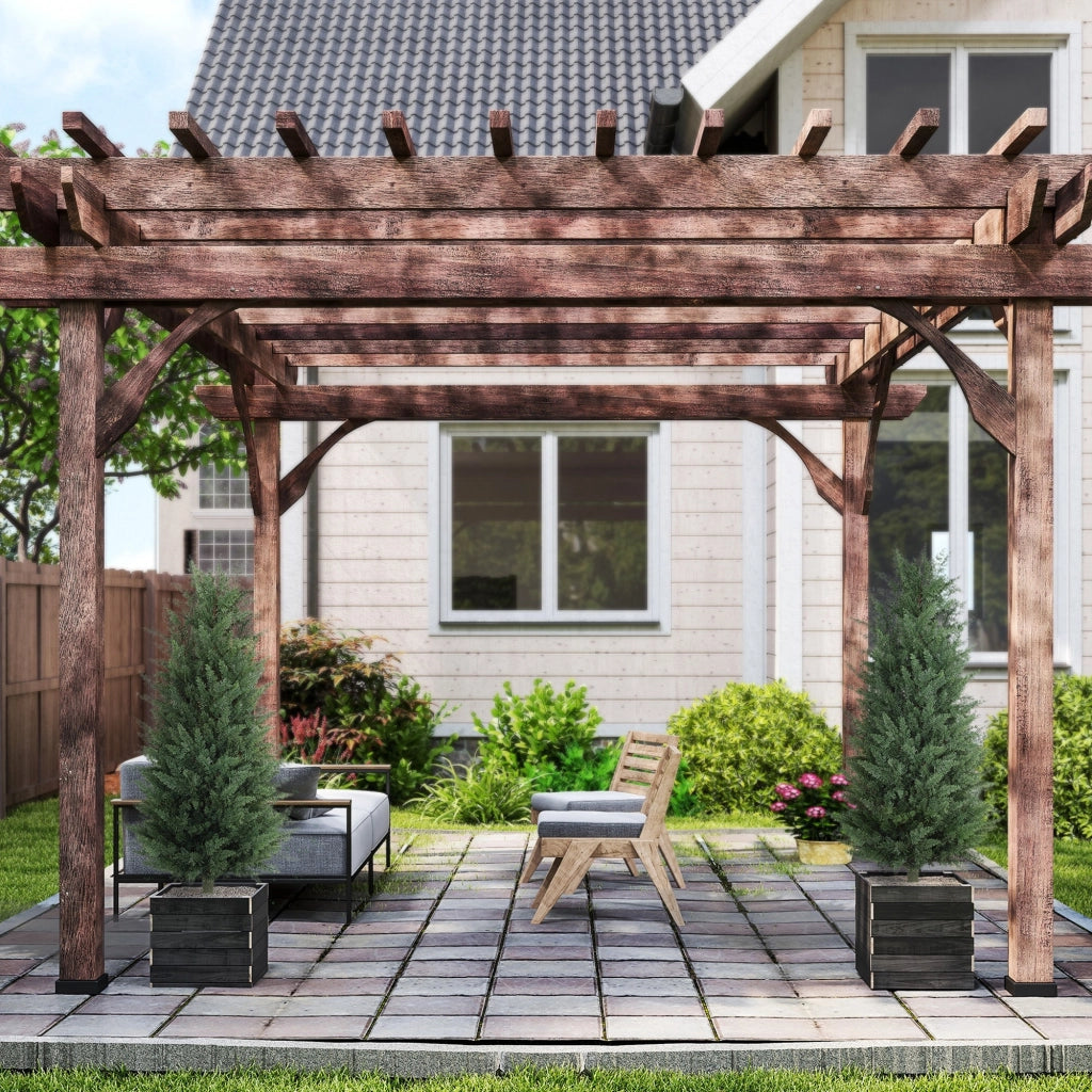 Piante Finte ¨C zephmum ¨C Verde, Set di 2 Cipressi Artificiali