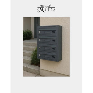 CASSETTA CONDOMINIO SOFIA 4 POSTI ANTRACITE