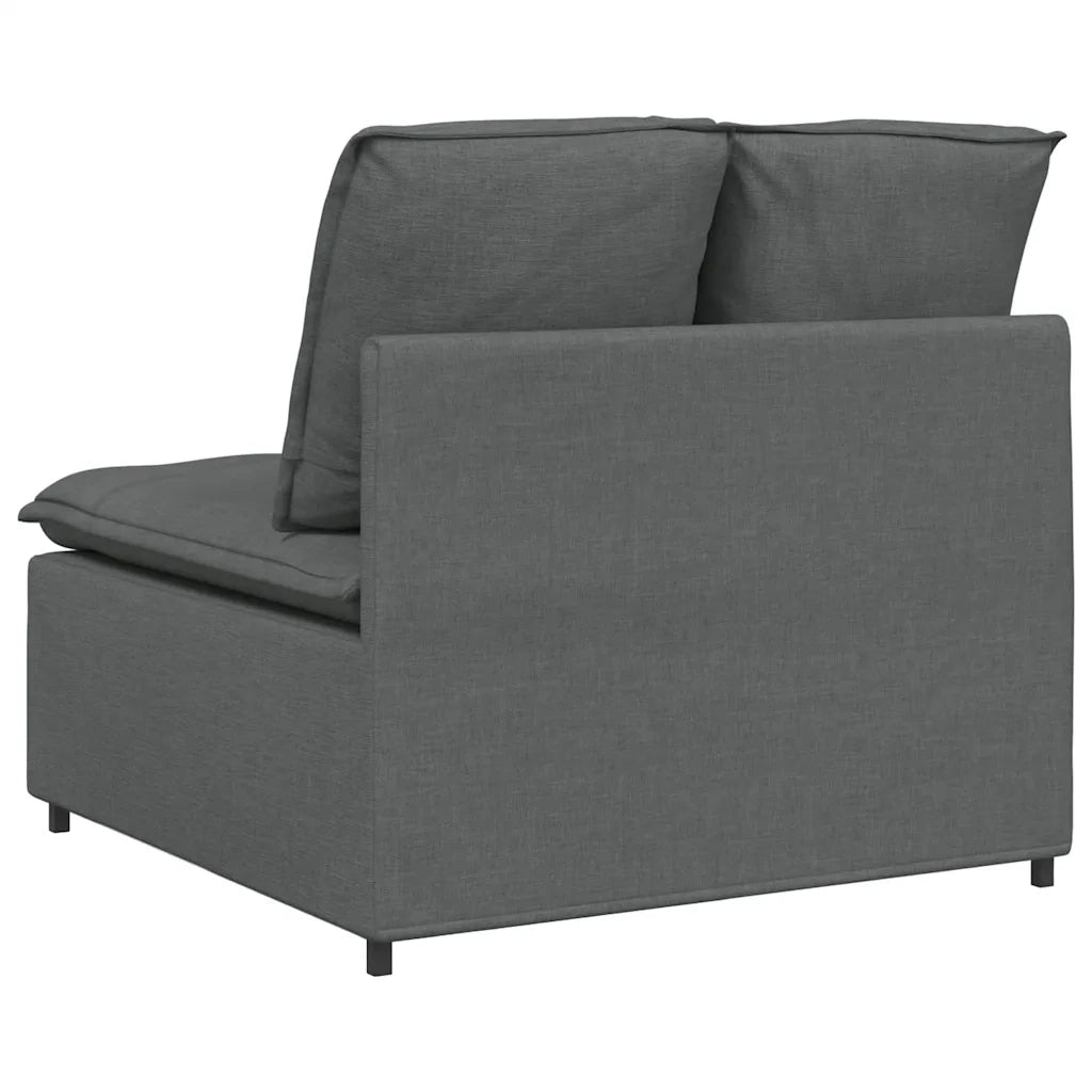 Modulo Centrale Divano Modulare con Cuscini Grigio Scuro 100 cm CFW4532274
