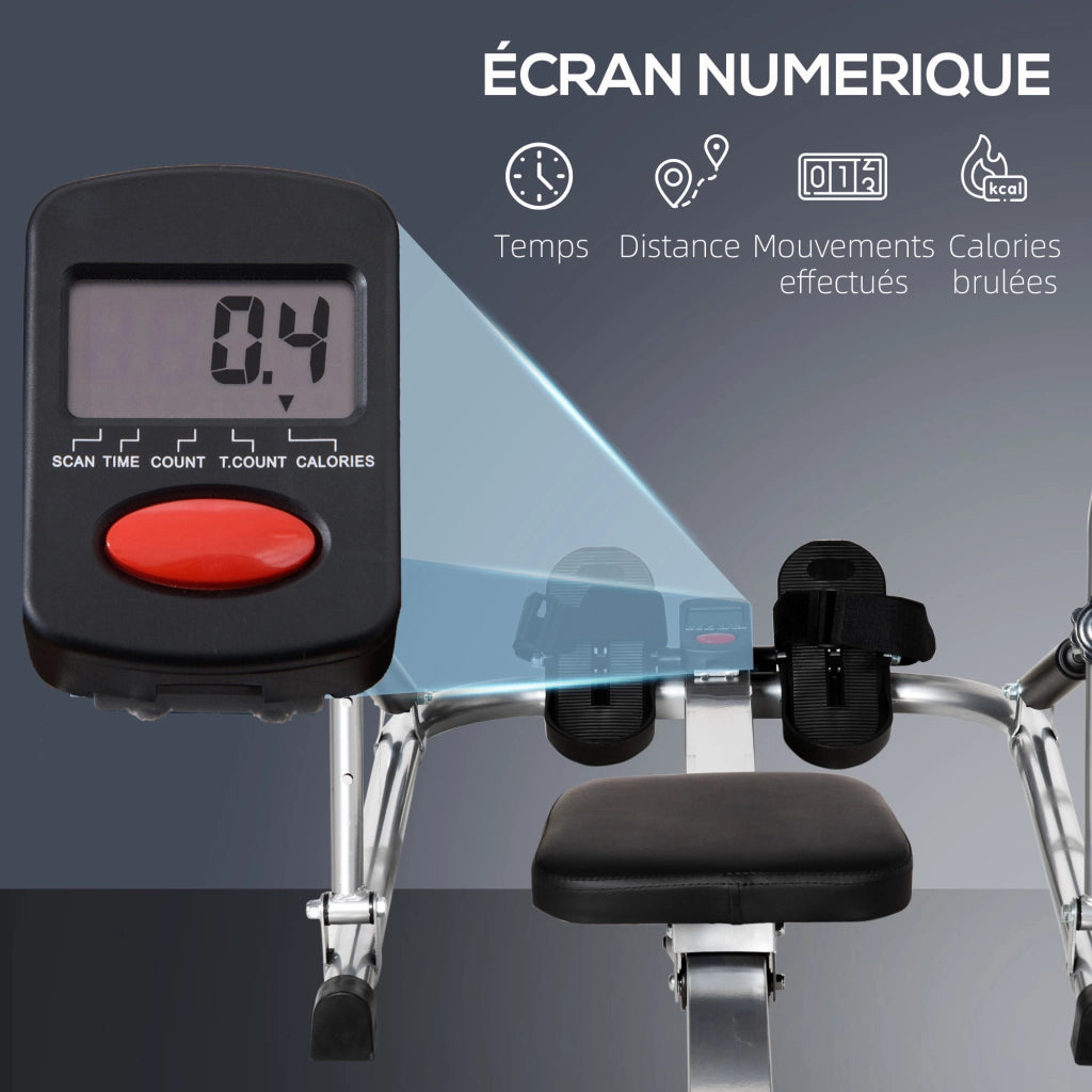 Rameur Pieghevole ¨C Zephmum ¨C Acciaio, Grigio, Multifunzione
