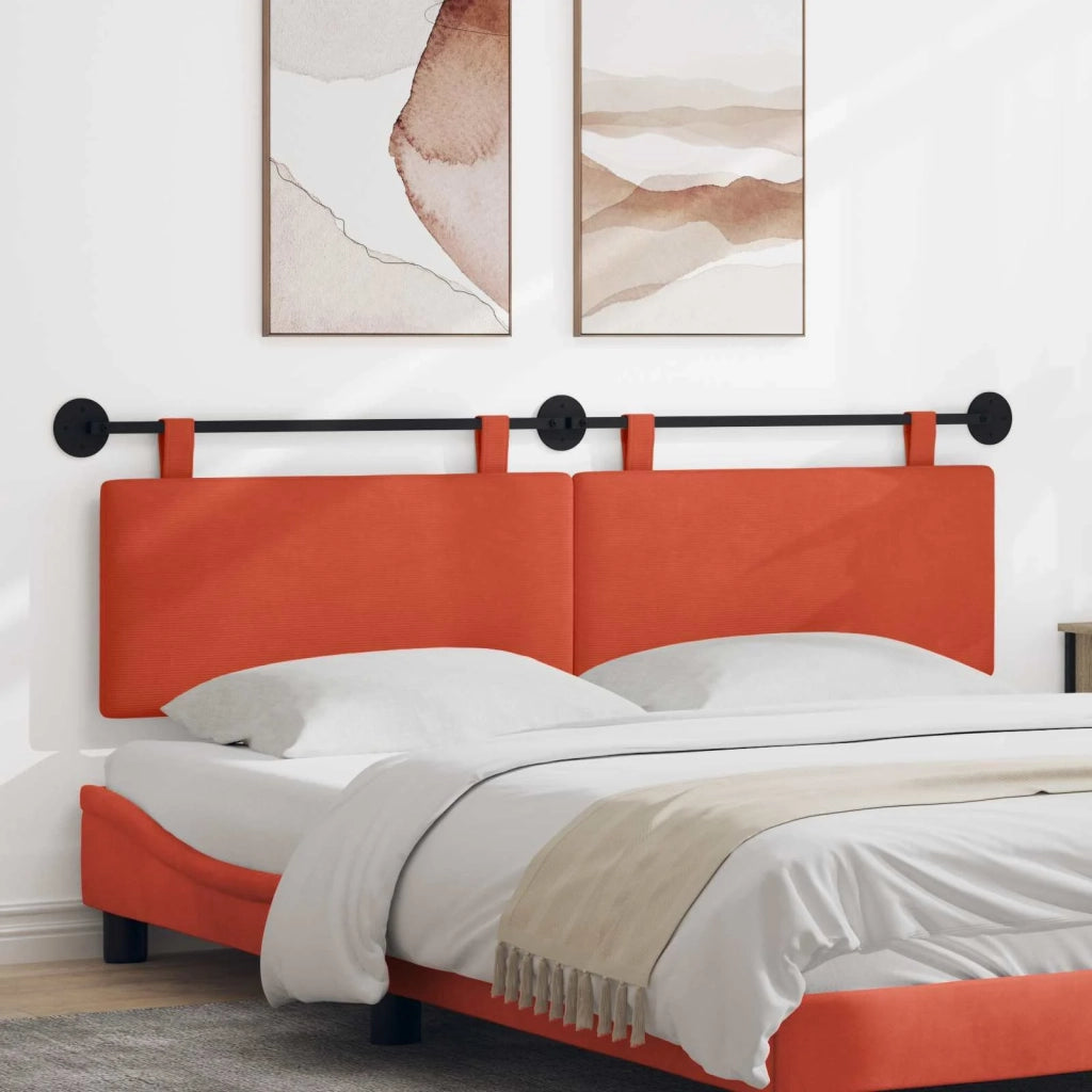 Testiera sospesa Rosso Arancio Tessuto in Cords 42031824