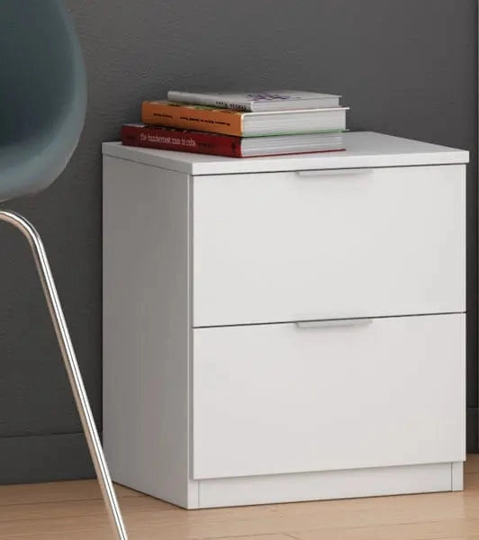 COMODINO 2 CASS.38X34X45H BIANCO