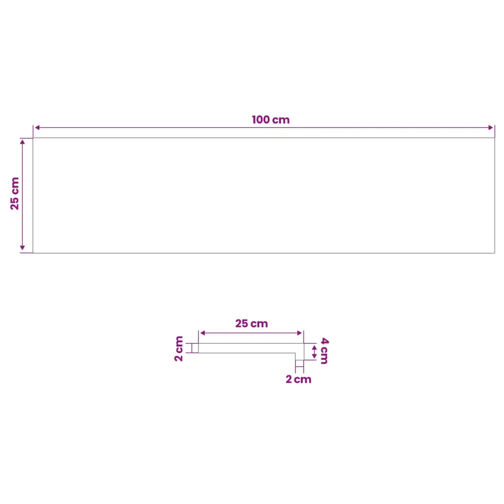 Tappeti per scale 8 pz 100 x 25 x 2 cm Marrone 3446295
