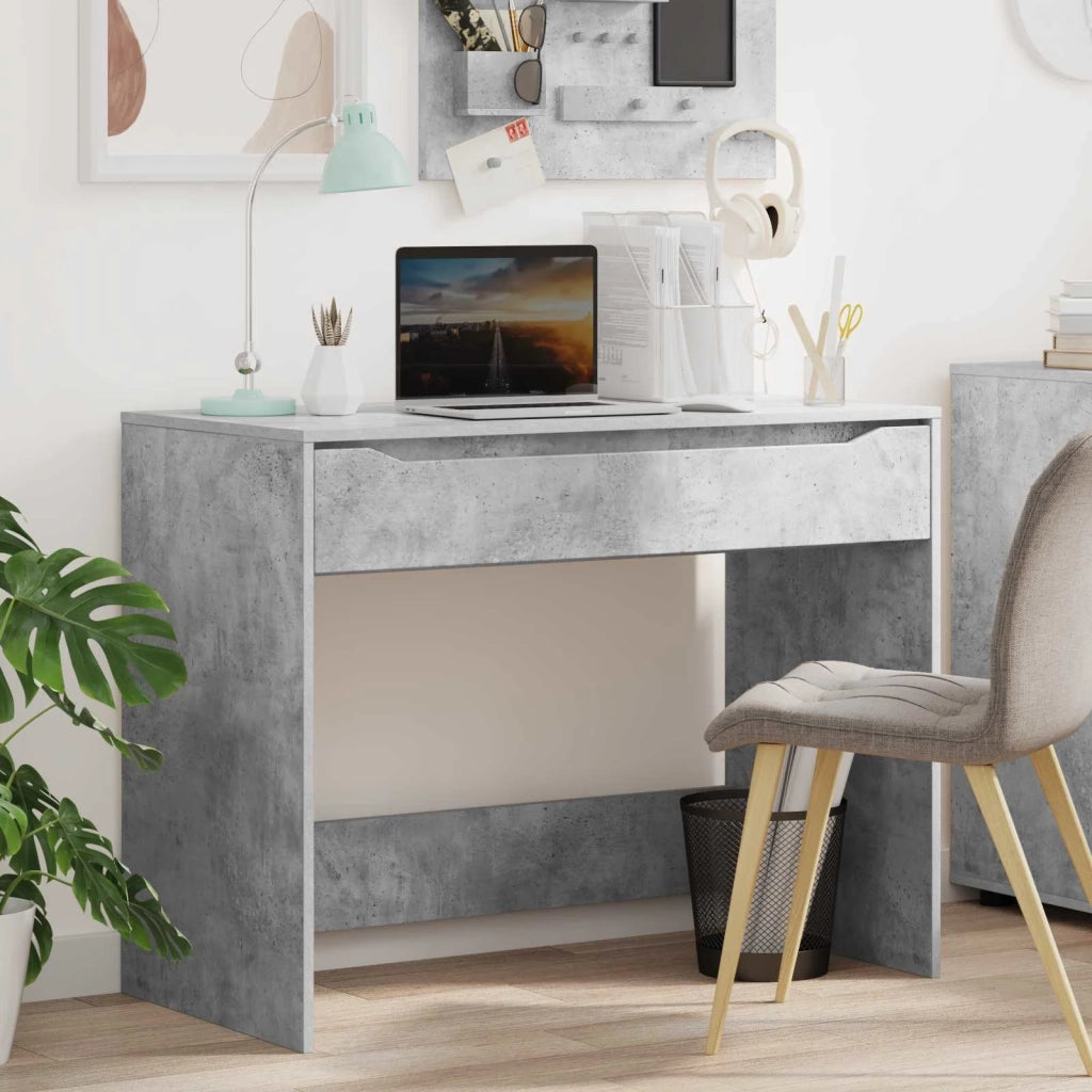 Scrivania Grigio Cemento 100 x 50 x 78 cm Legno ingegnerizzato 888940