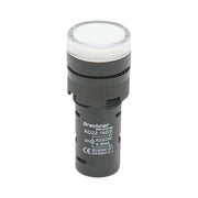 Spia luminosa LED bianca 24V AC/DC 16mm Breckner Germany