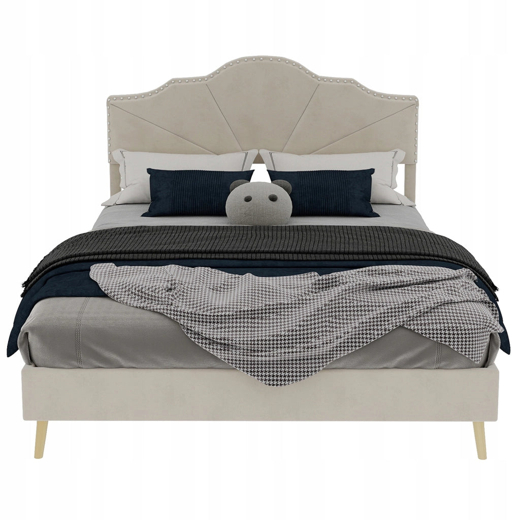 Letto singolo 140x200 - Xylo - Beige minimalista