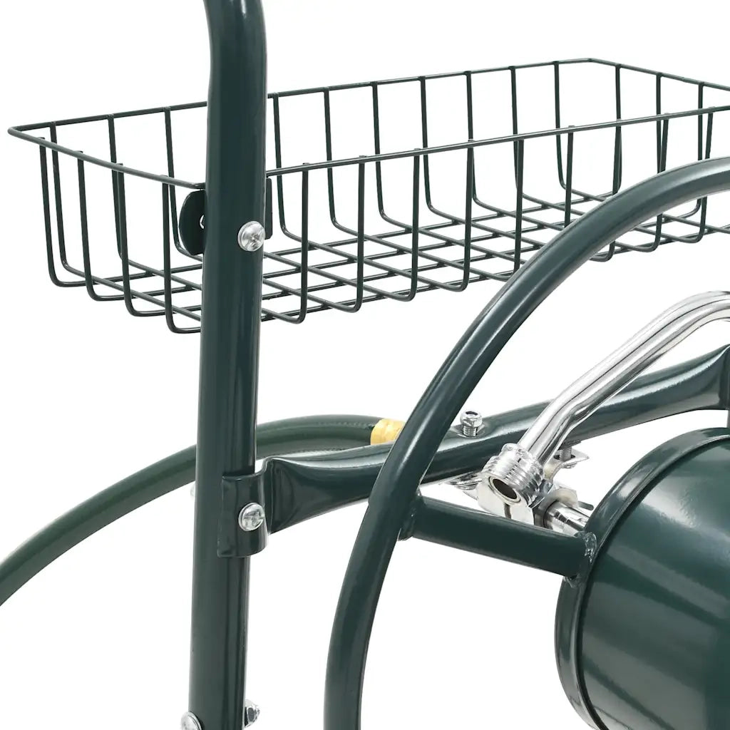 Carrello Avvolgitubi da Giardino Connettori 1/2" 75 m Acciaio