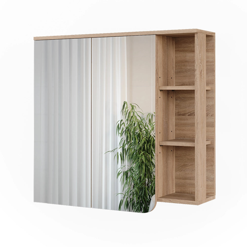 Vicco Mobile a specchio Sonoma/blu 80 x 75 cm con specchio