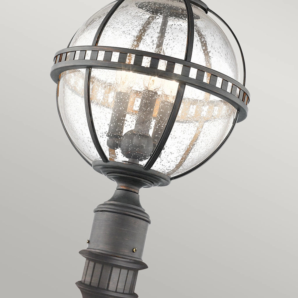 Lampada da esterno su basamento bronzo E14 Halleron Kichler