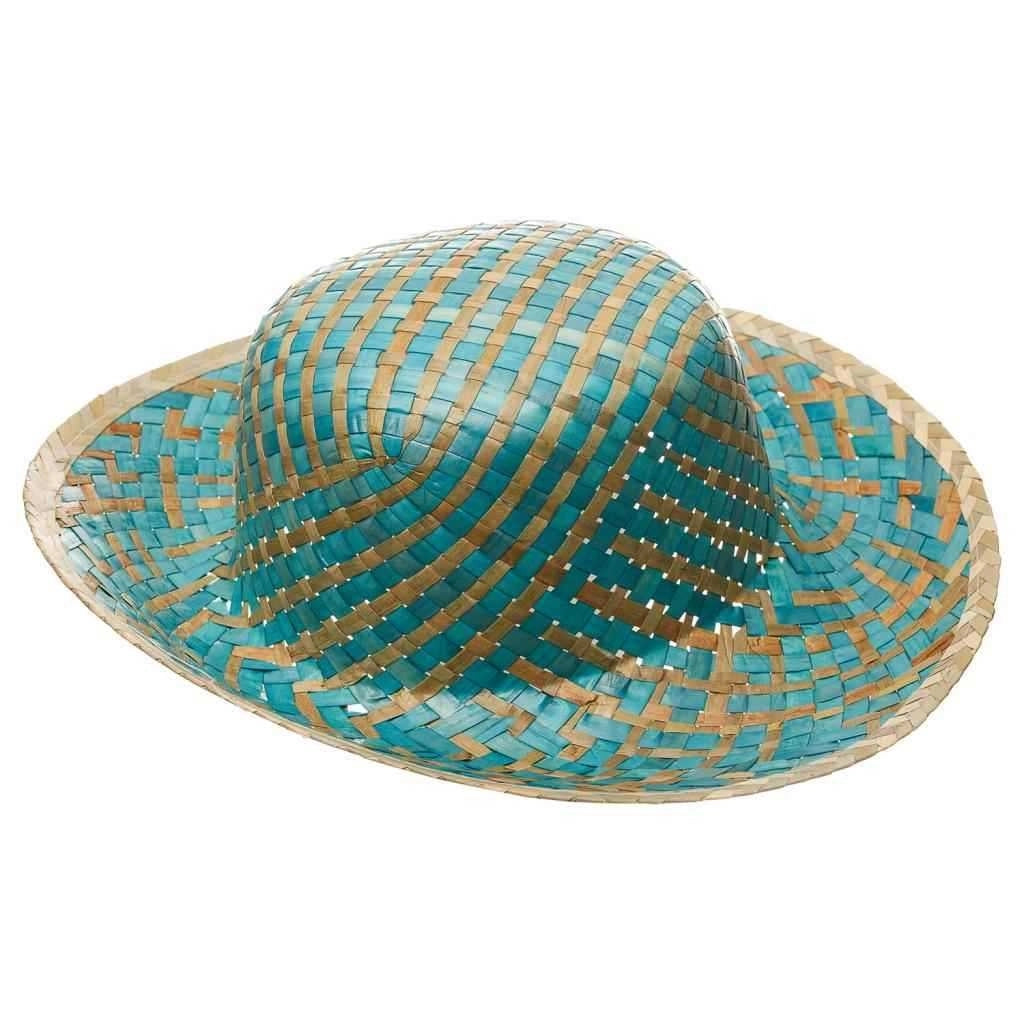 Cappello in paglia blu 58x9