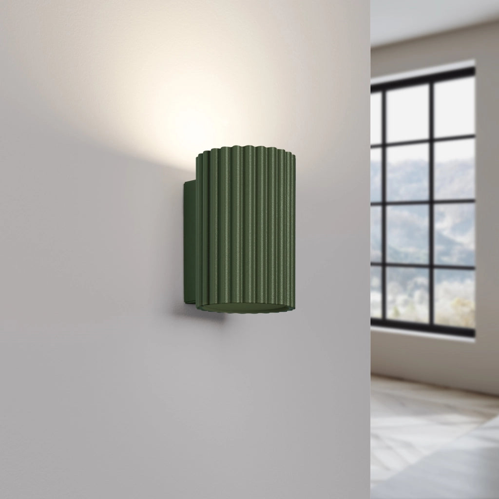 Lampada da parete KARBON 10 verde oliva