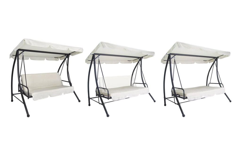 Dondolo da giardino 3 posti trasformabile in letto - Cayman - DOL11-CA210