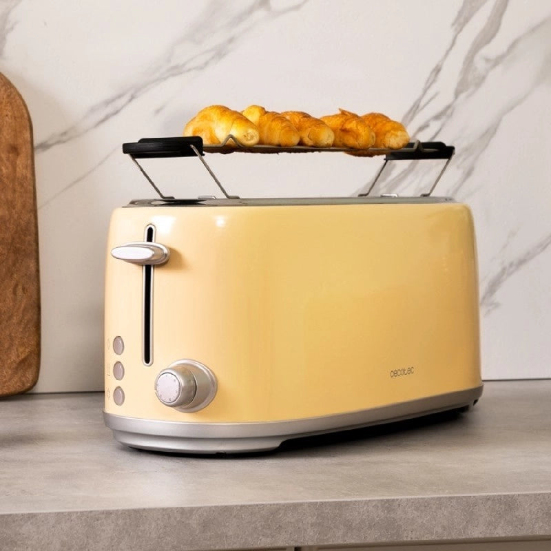 CECOTEC 03233 - Tostapane verticale Toast&Taste 1600 Retro Double Beige