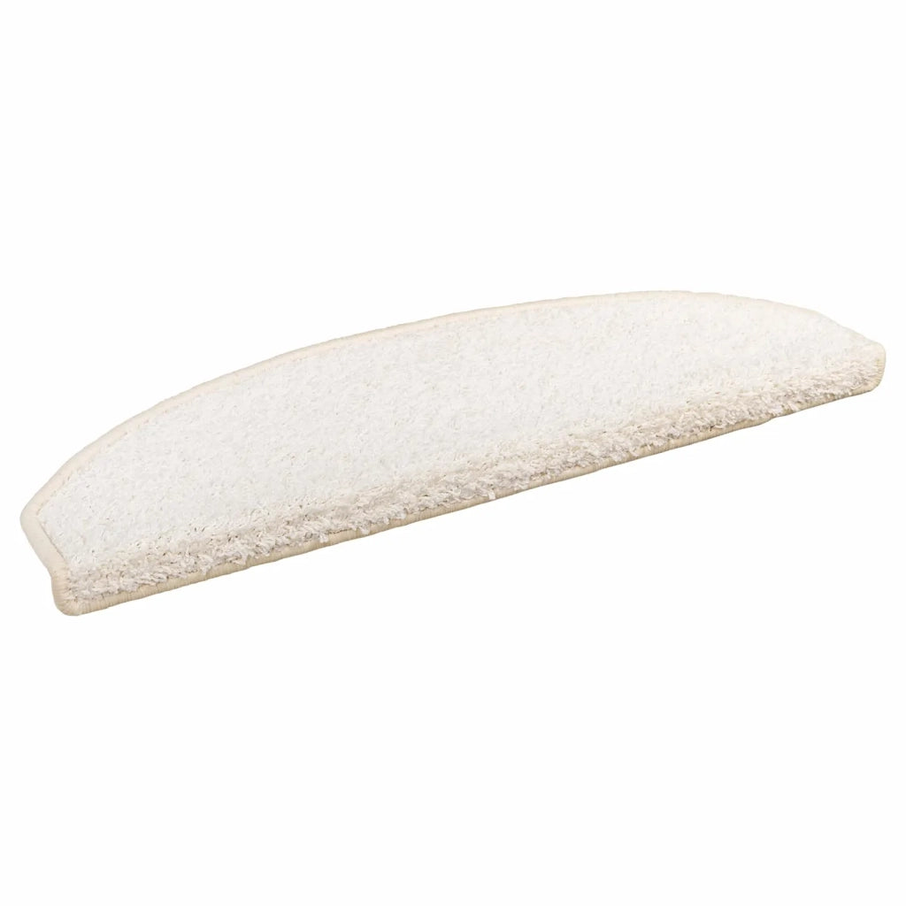 Tappetini per scale autoadesivi Semicircolare 15 pz | Gradini per Scale Bianco