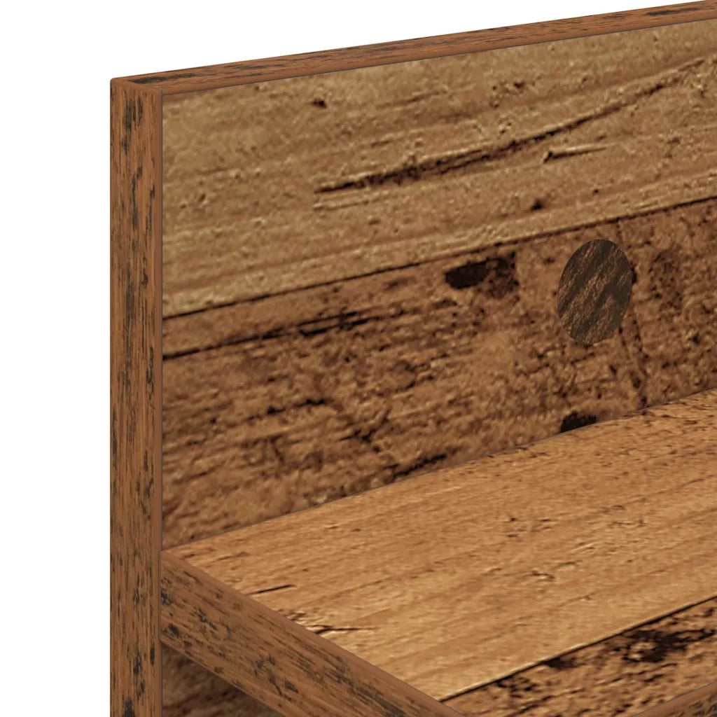 Appendiabiti a muro Legno vecchio 100 x 10.5 x 18 cm 874409