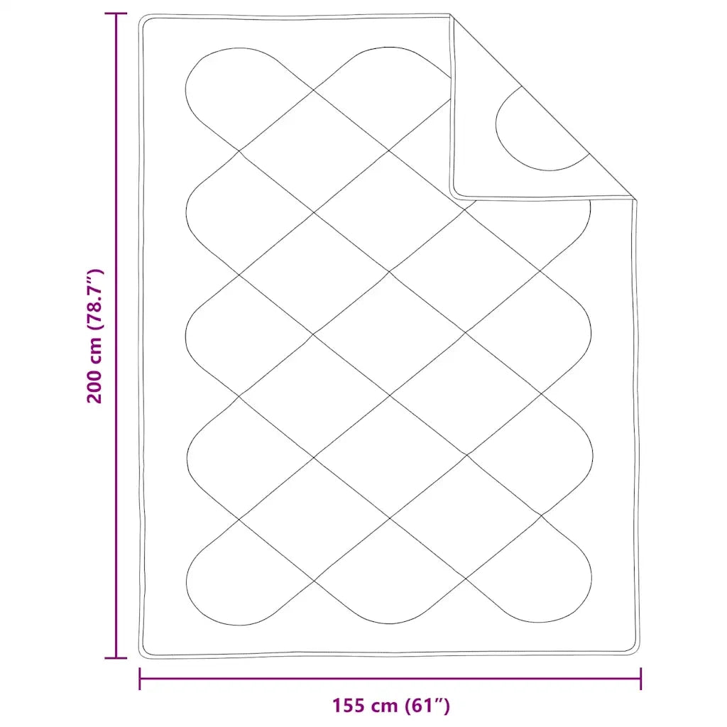 Piumone | Duvet Bianco 200 x 155 x 4 cm Poliestere