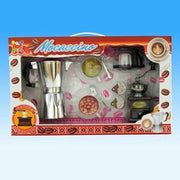 Trade Shop - Mocaccino Set Caffe' Caffettiera Macina Coffee Giocattolo Gioco Bambina -