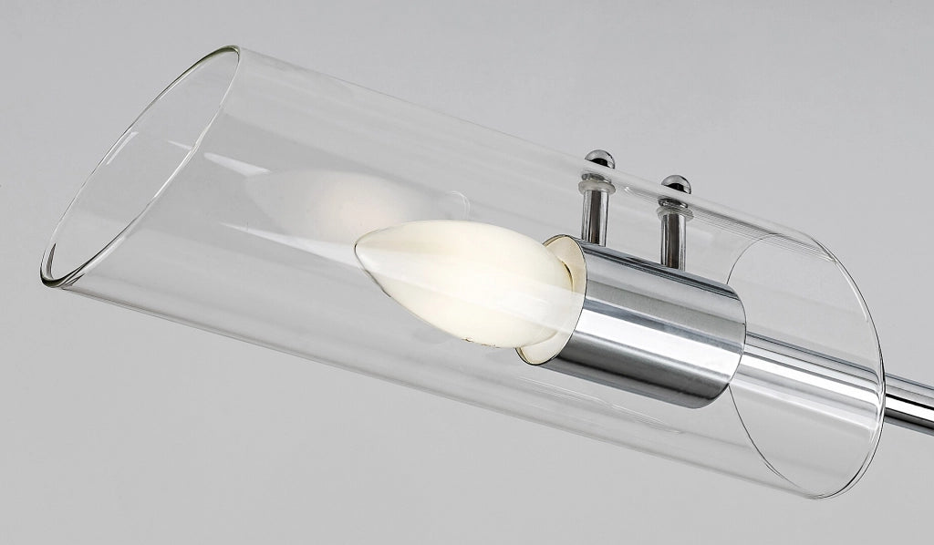 Plafoniera bagno cromata 2 vetro E14 IP44 Rabalux