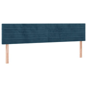Testiera | Testata Blu Scuro 180x5x78/88 cm in Velluto