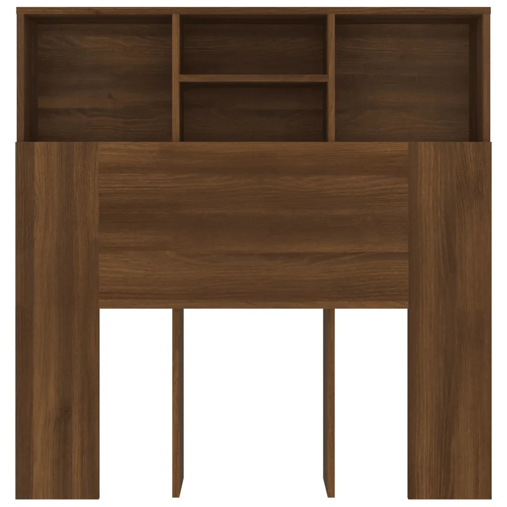 Testiera con Contenitore Rovere Marrone 100x19x103,5 cm 817245