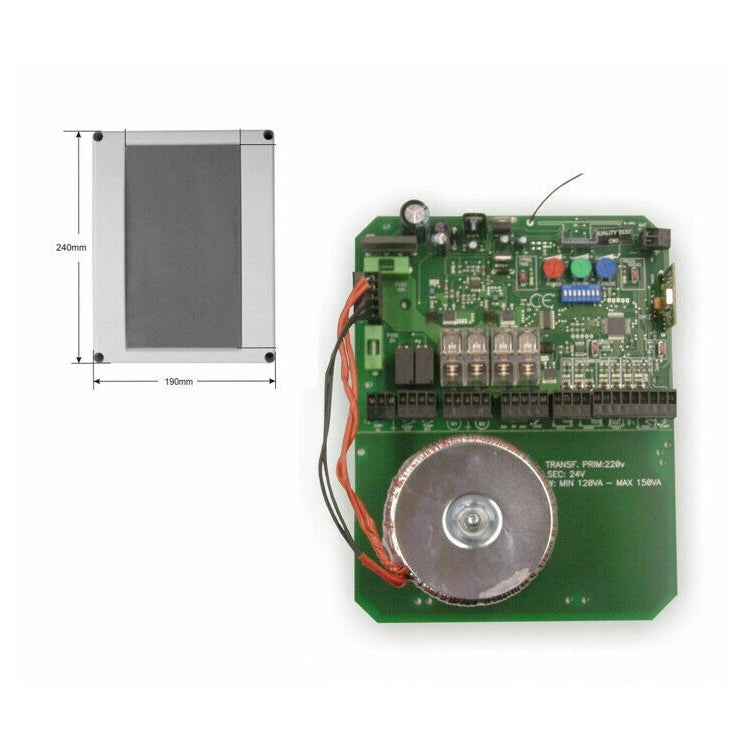 CENTRALE AUTOMAZIONE CANCELLO BATTENTE 12V E109 COMPATIBILE CON VDS