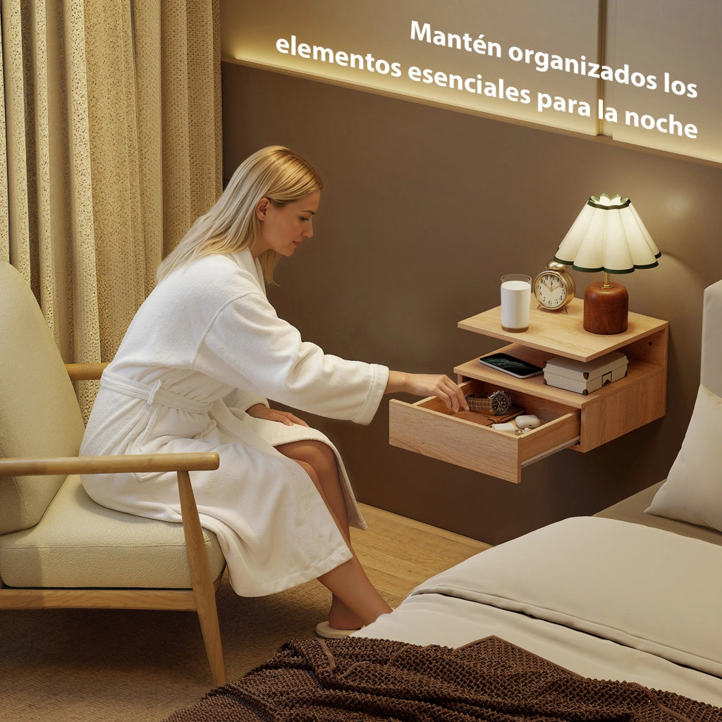 Comodini a Sospensione con Cassetto ¨C zephmum ¨C 35x32x22,5 cm Robe