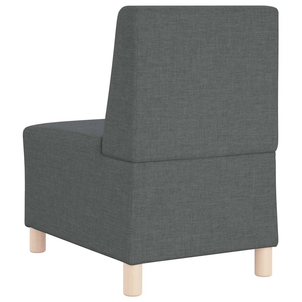 Unità di Divano Modulare Senza Braccioli 3 pcs Grigio scuro 3399793
