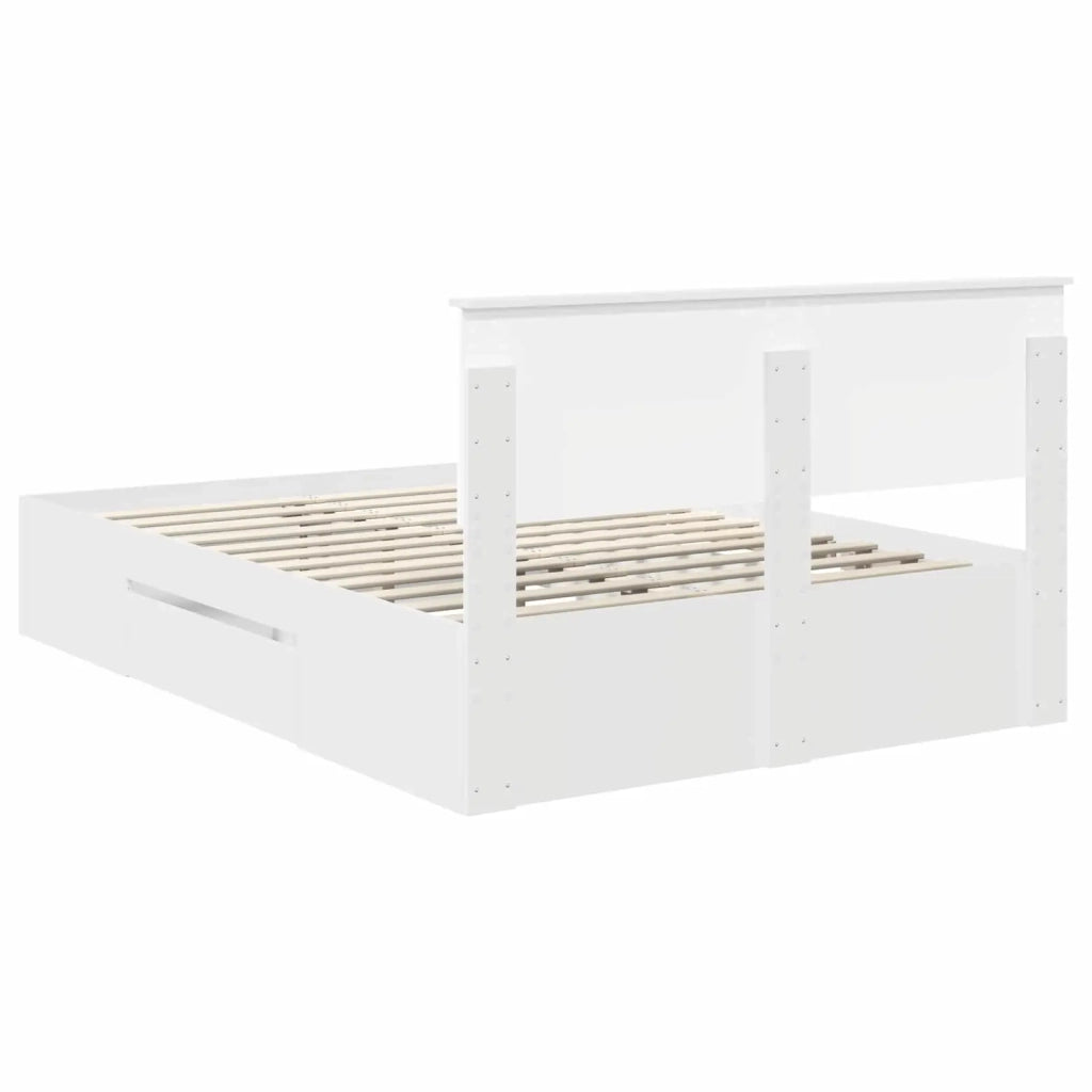 Struttura del letto Bianco 140 x 200 cm Legno multistrato 3408753
