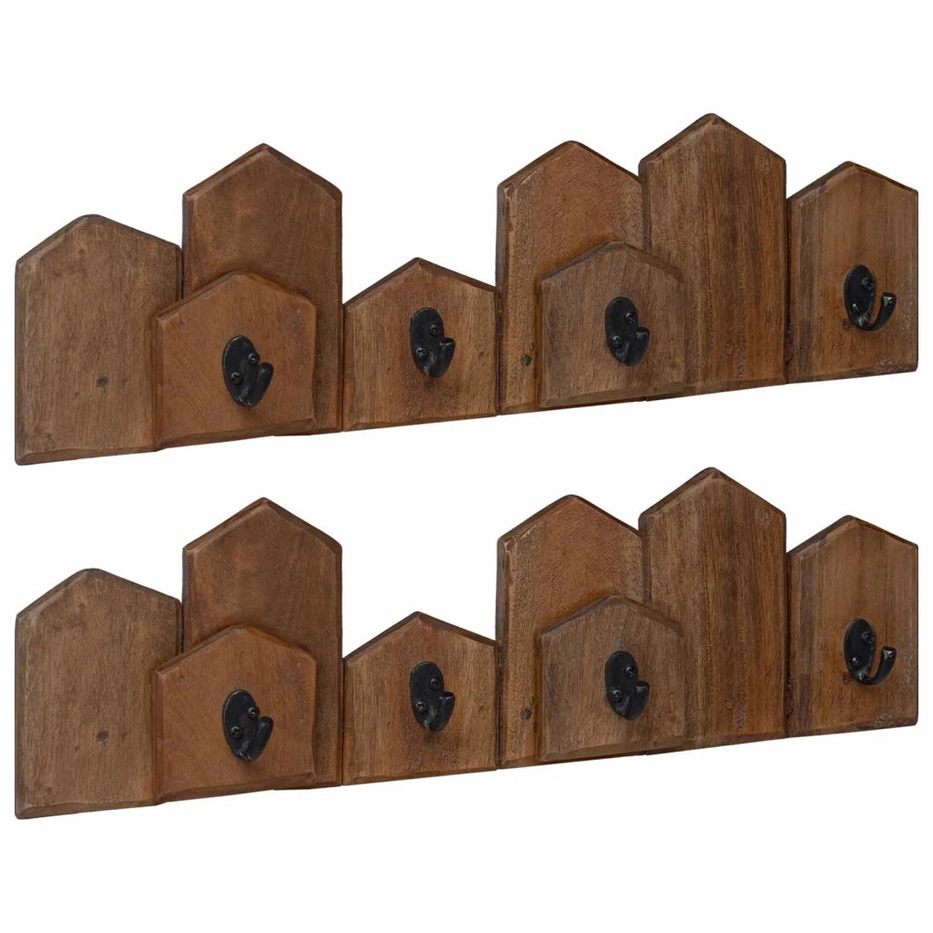 Gruccia Marrone 48 x 8 x 15 cm Legno di Mogano Massello 42012356