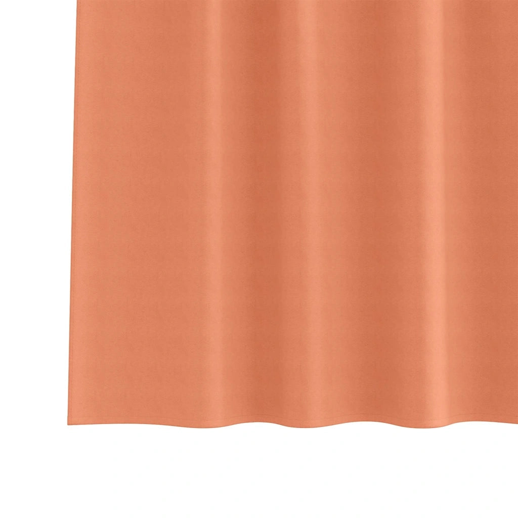 Tende Oscuranti | Tende Blackout con Anelli 2 pz Terracotta 225 x 140 cm