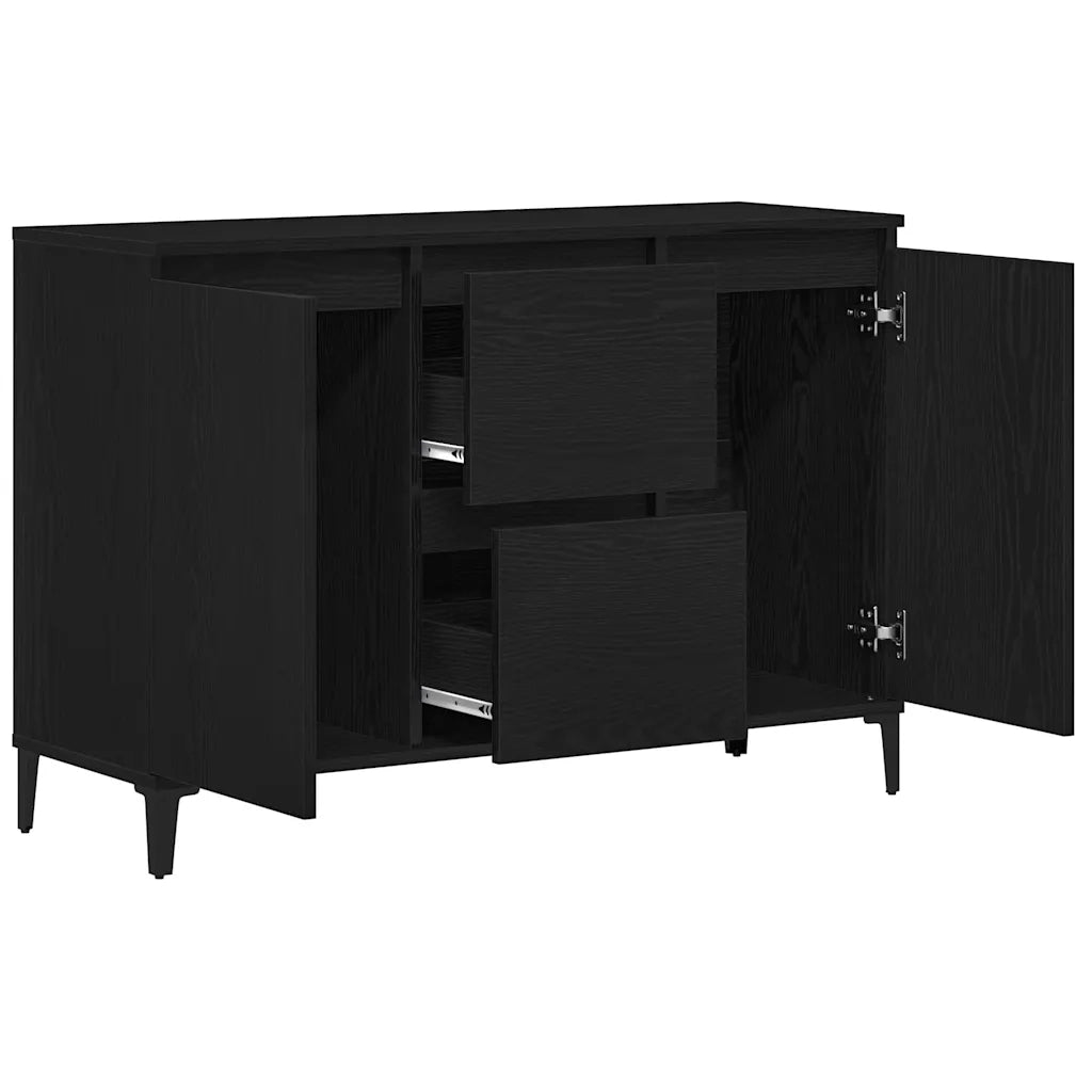 Credenza Rovere Nero 104 x 35 x 70 cm Legno multistrato 862597