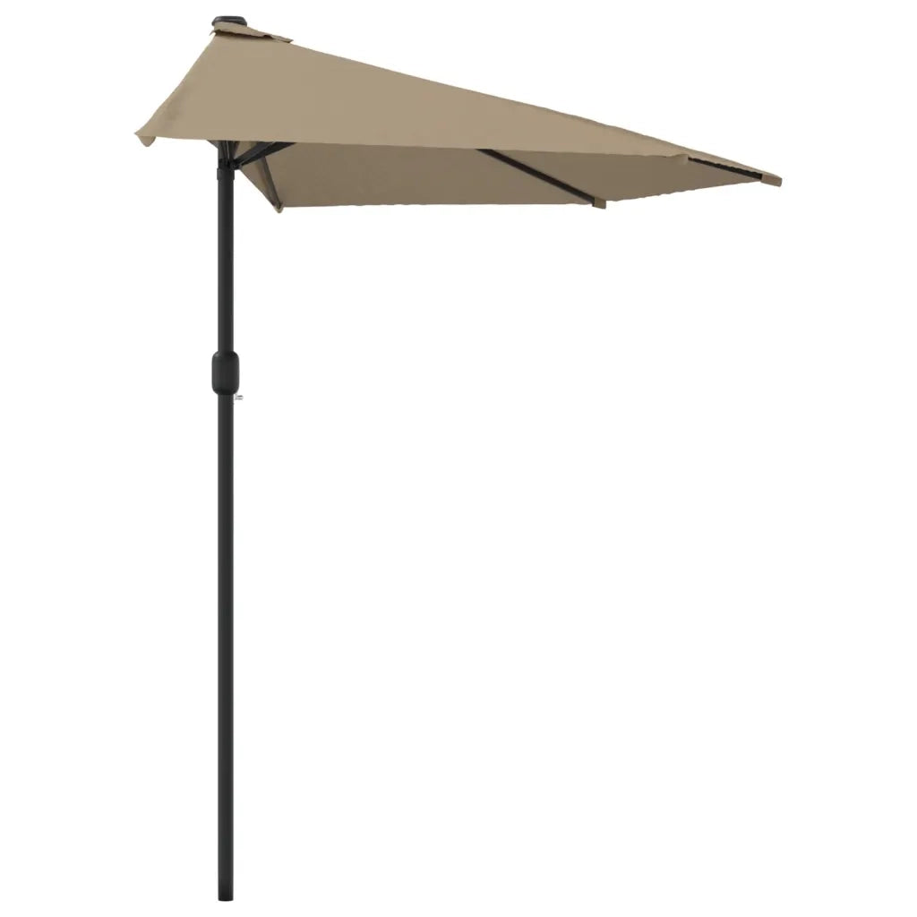 Ombrellone da Balcone Palo in Alluminio Talpa 300x155 cm a Metà 44594
